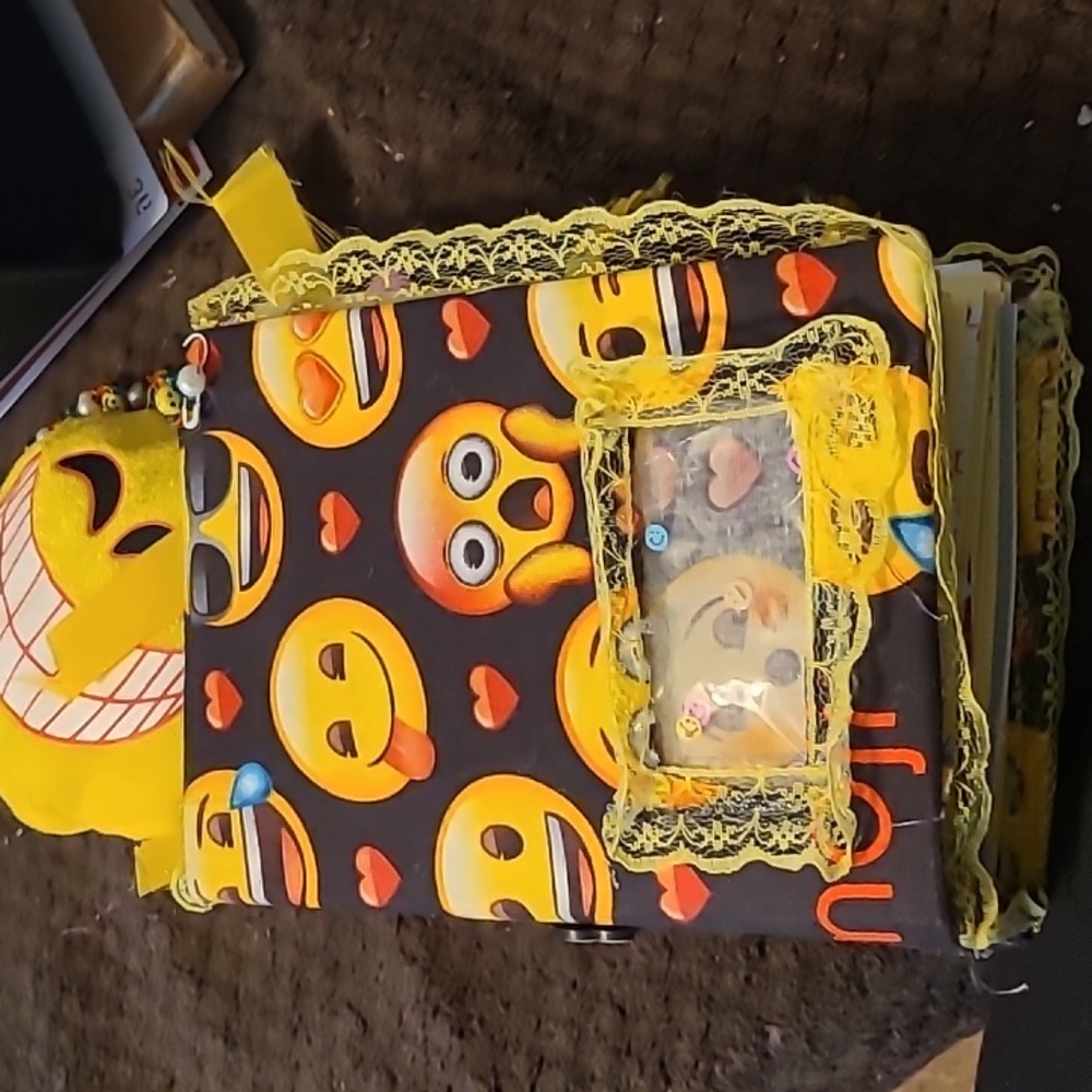 Smiley face junk journal